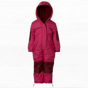 Pink Platinum Polyester Hooded and Pockets, Baby Toddler Snowsuit